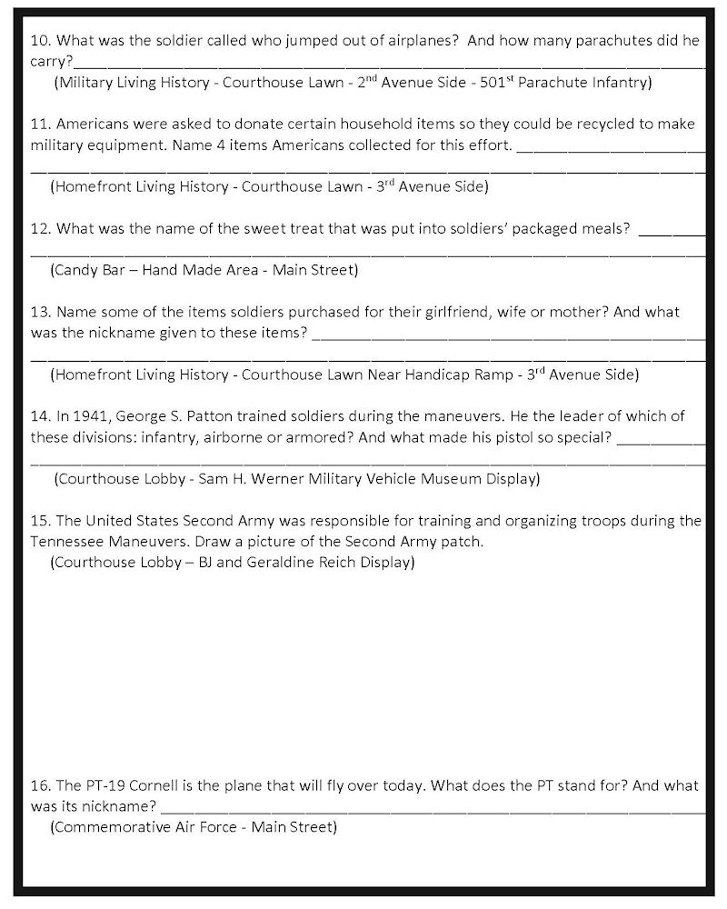 Tennessee Maneuvers Quiz - Part 2 - May 14, 2022