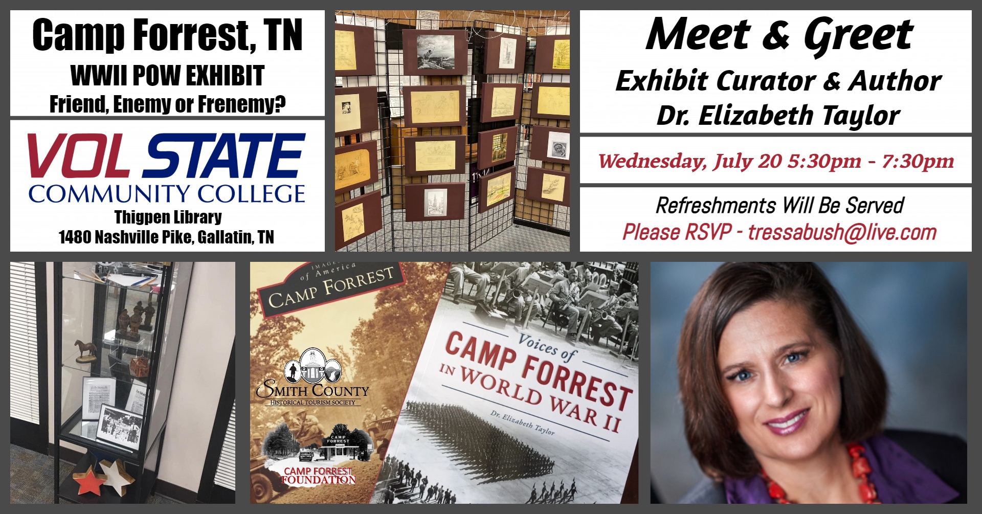 Meet & Greet - Exhibit Curator & Author - Dr. Elizabeth Taylor